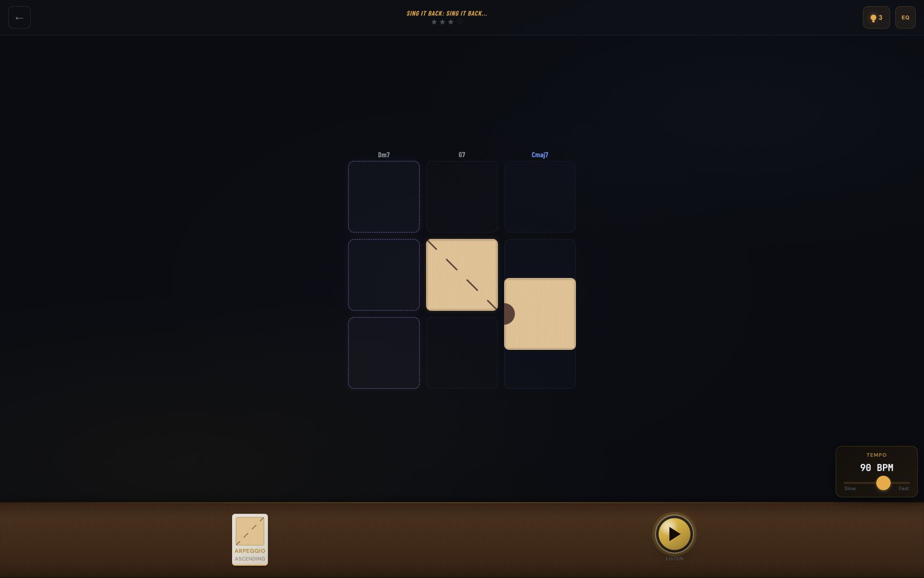 Bebop Puzzle first level in play